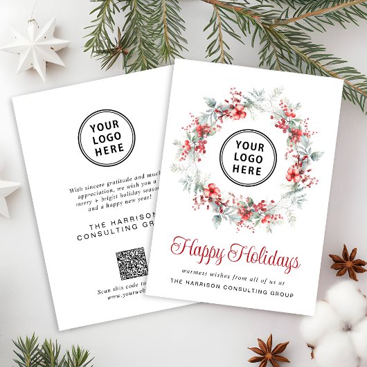 エレガントなビジネス ロゴ QR コード コーポレート クリスマス