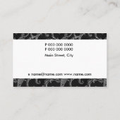 エレガントなビジネス 名刺 (裏面)