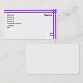 エレガントなビジネス 名刺 (正面/裏面)