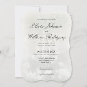 エレガントなビンテージオイルペインティングの結婚式 招待状 (正面)