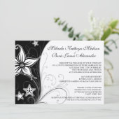 エレガントなビーチでのデスティネーションウェディングをテーマにした招待状 招待状 (スタンド正面)