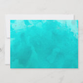 エレガントなビーチでの素敵な結婚前お披露目パーティーへのご招待 招待状 (裏面)