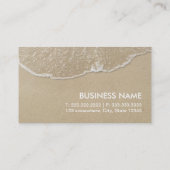 エレガントなビーチのアポイントメント 予約カード (裏面)