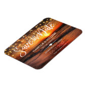 エレガントなビーチの夏の結婚式の保存日付 マグネット (左側)