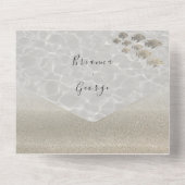 エレガントなビーチウェディングオールインワン招待状 オールインワン招待状 (裏面)