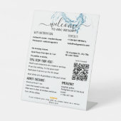 エレガントなビーチバケーション賃貸住宅ウェルカムペデスト 台座サイン (正面)