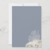 エレガントなビーチ ウェディング  Coastal Wedding 招待状 (裏面)