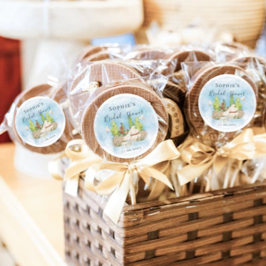 エレガントなピアノ ヴァイオリン ハト 花 ブライダルシャワー ラウンドシール