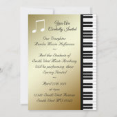 エレガントなピアノ 招待状 (裏面)