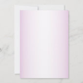 エレガントなピンクとイエローの花モチーフのラスティックウェディング 招待状 (裏面)