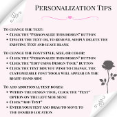 エレガントなピンクとブラックのローズモノグラム名トート トートバッグ