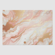エレガントなピンクとローズゴールドの箔マーブル
