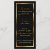 エレガントなピンクのウェディングローズ - メニュー (裏面)