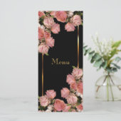 エレガントなピンクのウェディングローズ - メニュー (スタンド正面)