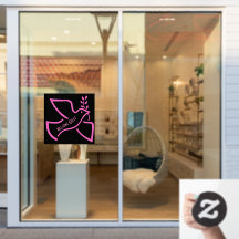 エレガントなピンクのカラフルな鳥のウェルカムボード画像