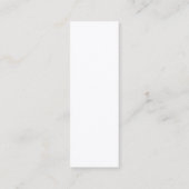 エレガントなピンクのカーネーションの花の名刺 スキニー名刺 (裏面)