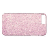 エレガントなピンクのグリッターの贅沢 Case-Mate iPhoneケース (裏面(横))