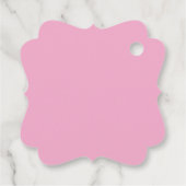 エレガントなピンクのスパ事業のクリスマスギフトバスケット フェイバータグ (裏面)