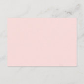 エレガントなピンクのチューリップのブーケ ウェディング ディテール エンクロージャーカード (裏面)