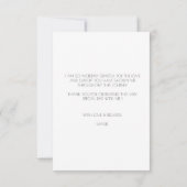 エレガントなピンクのハートの卒業感謝  サンキューカード (裏面)