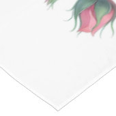 エレガントなピンクのバラの庭 テーブルクロス (アングル)