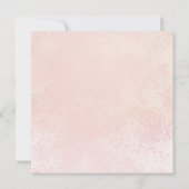 エレガントなピンクのバラ | ゴールドフレーム 90歳の誕生日パーティー 招待状 (裏面)