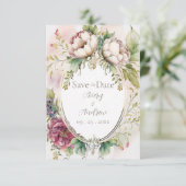 エレガントなピンクのブッシュ ロマンチック ルーセット セーブザデート (スタンド正面)