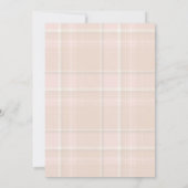 エレガントなピンクのボウコケッタ誕生日招待状 招待状 (裏面)