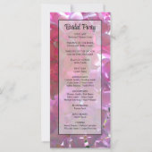 エレガントなピンクのボヘミアンフラワーズ、ハイドランジア (裏面)