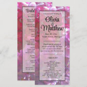 エレガントなピンクのボヘミアンフラワーズ、ハイドランジア (正面/裏面)