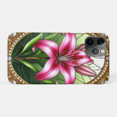 エレガントなピンクのユリの花 Case-Mate iPhoneケース (裏面(横))