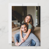 エレガントなピンクのワイルドフラワー　ラスティックボヘミアンブライダルシャワー 招待状 (裏面)