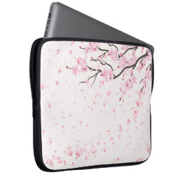 エレガントなピンクの桜の花のラップトップスリーブ ラップトップスリーブ