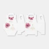 エレガントなピンクの水彩花の聖体拝領 フェイバーボックス (折り畳みなし)