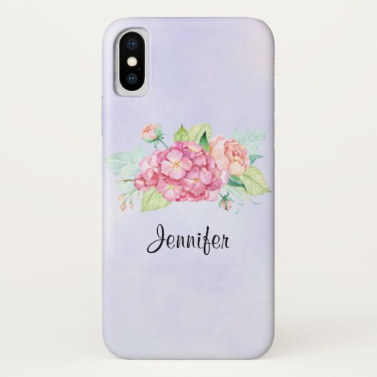 エレガントなピンクの水彩花束 Case-Mate iPhoneケース (裏面)