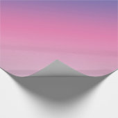 エレガントなピンクの紫色の青くグラデーションな勾配のカラフル ラッピングペーパー (角)