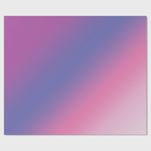 エレガントなピンクの紫色の青くグラデーションな勾配のカラフル ラッピングペーパー (フラット)