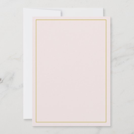 エレガントなピンクの結婚式招待状 招待状 (裏面)