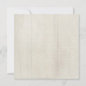 エレガントなピンクの芍薬の花とグリーンとルースウッド 招待状 (裏面)