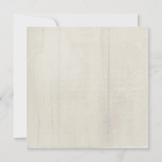 エレガントなピンクの芍薬の花とグリーンとルースウッド 招待状 (裏面)