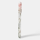 エレガントなピンクの花のボタニカルiPhone 16ケース Case-Mate iPhoneケース (裏面 / 右)
