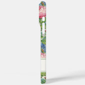 エレガントなピンクの花の水彩オーダーメイド Case-Mate iPhoneケース (裏面 / 左)