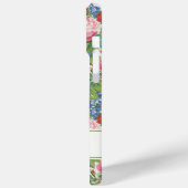 エレガントなピンクの花の水彩オーダーメイド Case-Mate iPhoneケース (裏面 / 左)