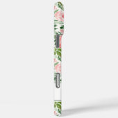 エレガントなピンクの花の水彩パーソナライズデザイン Case-Mate iPhoneケース (裏面 / 右)