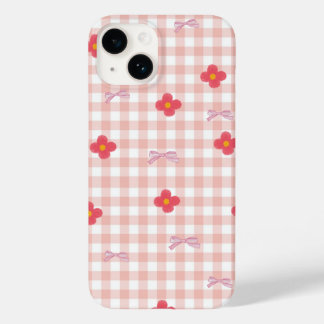 エレガントなピンクの花柄のスマホケース Case-Mate iPhone 14ケース