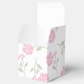 エレガントなピンクの花柄 クラシックなギフトボックス フェイバーボックス (オープン)