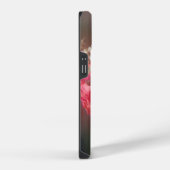エレガントなピンクの花 カスタムiPhoneケース iPhoneケース (右側面)