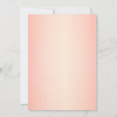 エレガントなピンクゴールドのパリ・エッフェル塔キンセアニエラ 招待状 (裏面)