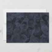 エレガントなピンク ブラック フォト 退職 招待状 (裏面)