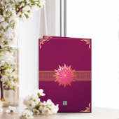 エレガントなピンク・マゼンタ・ゴールドのカスタム母の日 カード